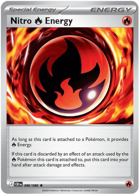 Nitro R Energy #086/086 Holofoil Pokémon card from Chaos Rising