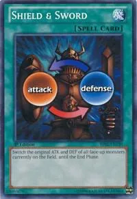 Shield & Sword BP02-EN130 Yu-Gi-Oh card from Battle Pack 2: War of the Giants