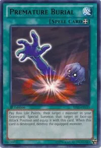 Premature Burial BP02-EN135 1st Edition Yu-Gi-Oh card from Battle Pack 2: War of the Giants