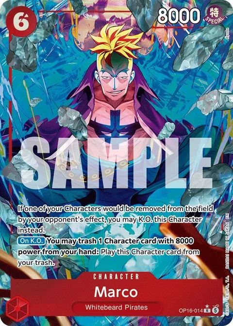 Marco Alt Art OP16-014 One Piece card from The Time of Battle
