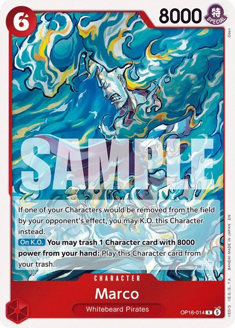 Marco OP16-014 One Piece card from The Time of Battle