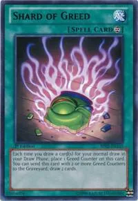 Shard of Greed BP02-EN165 Unlimited Yu-Gi-Oh card from Battle Pack 2: War of the Giants