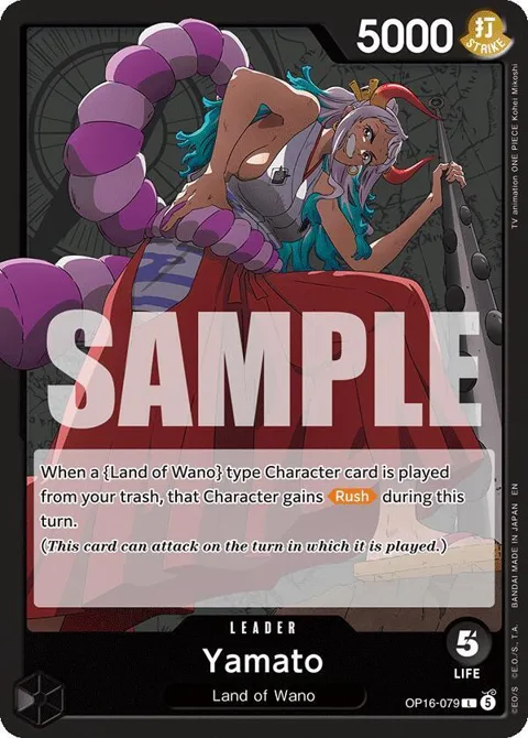 Yamato OP16-079 One Piece card from The Time of Battle