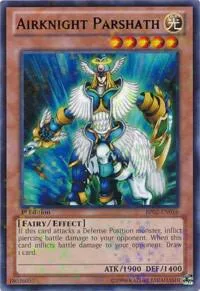 Airknight Parshath Mosaic Rare BP02-EN016 Unlimited Yu-Gi-Oh card from Battle Pack 2: War of the Giants