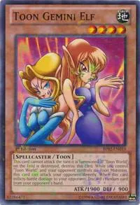 Toon Gemini Elf Mosaic Rare BP02-EN033 Yu-Gi-Oh card from Battle Pack 2: War of the Giants