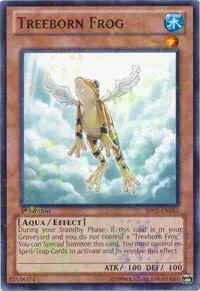 Treeborn Frog Mosaic Rare BP02-EN043 1st Edition Yu-Gi-Oh card from Battle Pack 2: War of the Giants