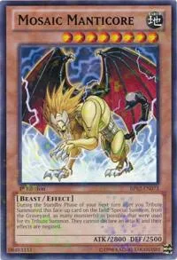 Mosaic Manticore Mosaic Rare BP02-EN073 Yu-Gi-Oh card from Battle Pack 2: War of the Giants
