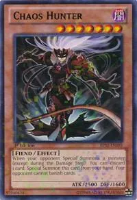 Chaos Hunter Mosaic Rare BP02-EN095 Unlimited Yu-Gi-Oh card from Battle Pack 2: War of the Giants