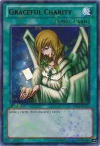 Graceful Charity Mosaic Rare BP02-EN137 Unlimited Yu-Gi-Oh card from Battle Pack 2: War of the Giants