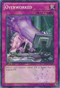 Overworked Mosaic Rare BP02-EN197 1st Edition Yu-Gi-Oh card from Battle Pack 2: War of the Giants