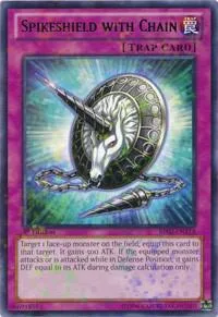 Spikeshield with Chain Mosaic Rare BP02-EN214 Yu-Gi-Oh card from Battle Pack 2: War of the Giants