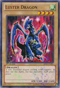 Luster Dragon Mosaic Rare BP02-EN001 Unlimited Yu-Gi-Oh card from Battle Pack 2: War of the Giants