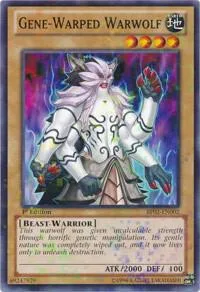 Gene-Warped Warwolf Mosaic Rare BP02-EN002 1st Edition Yu-Gi-Oh card from Battle Pack 2: War of the Giants