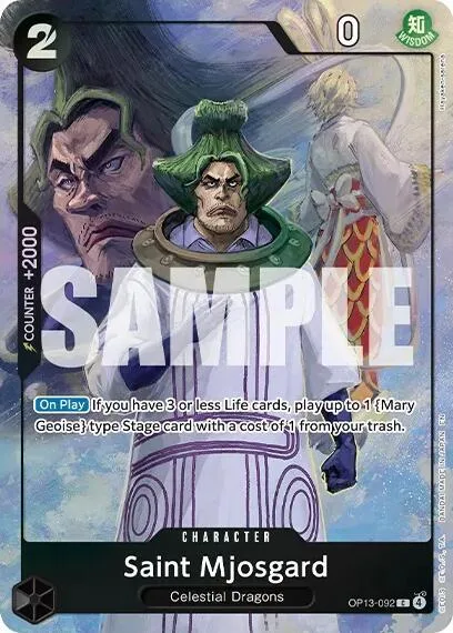 Saint Mjosgard Premium Card Collection -Best Selection Vol. 6- OP13-092 One Piece card from One Piece Promotion Cards