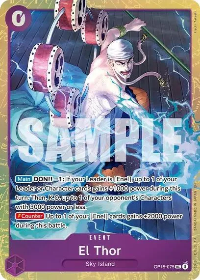 El Thor Premium Card Collection -Best Selection Vol. 6- OP15-075 One Piece card from One Piece Promotion Cards