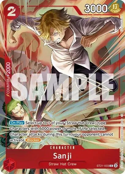 Sanji Premium Card Collection -Best Selection Vol. 6- ST21-003 One Piece card from One Piece Promotion Cards