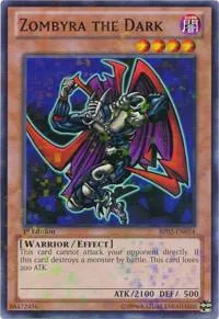 Zombyra the Dark Mosaic Rare BP02-EN014 Unlimited Yu-Gi-Oh card from Battle Pack 2: War of the Giants