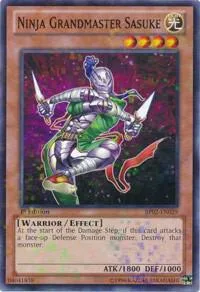 Ninja Grandmaster Sasuke Mosaic Rare BP02-EN029 1st Edition Yu-Gi-Oh card from Battle Pack 2: War of the Giants