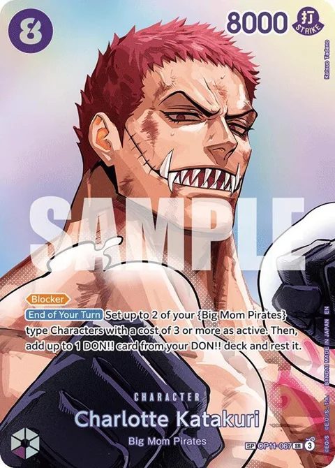 Charlotte Katakuri SP OP11-067 One Piece card from The Time of Battle