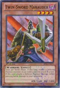 Twin-Sword Marauder Mosaic Rare BP02-EN079 Yu-Gi-Oh card from Battle Pack 2: War of the Giants
