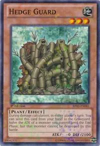 Hedge Guard Mosaic Rare BP02-EN081 Yu-Gi-Oh card from Battle Pack 2: War of the Giants