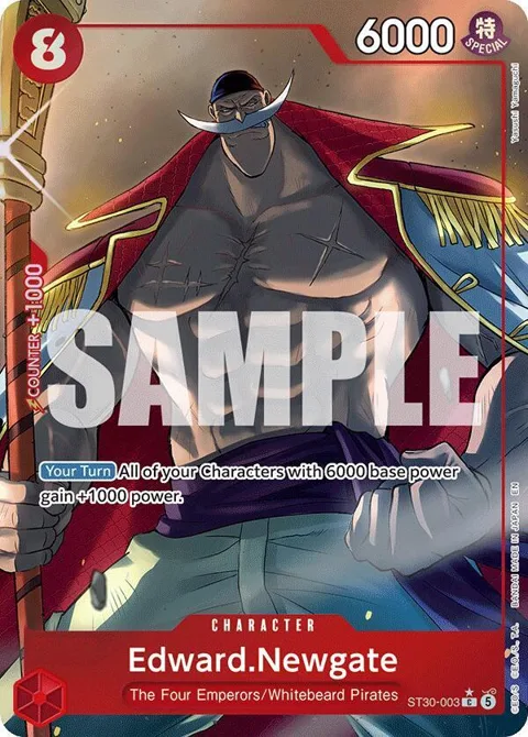 Edward.Newgate Full Art ST30-003 One Piece card from Starter Deck EX: Luffy & Ace