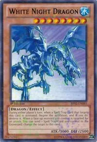 White Night Dragon Mosaic Rare BP02-EN083 Yu-Gi-Oh card from Battle Pack 2: War of the Giants