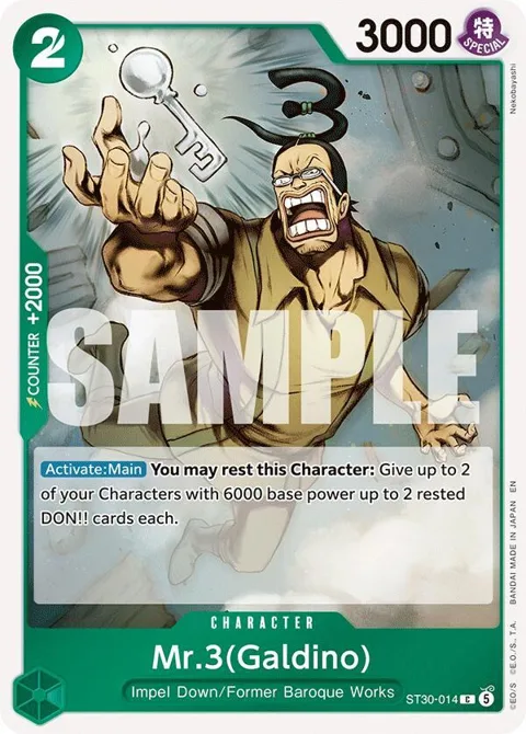 Mr.3 Galdino ST30-014 One Piece card from Starter Deck EX: Luffy & Ace