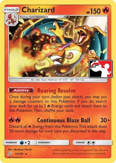 Charizard Library Exclusive #14/181 Holofoil Pokémon card from Miscellaneous Cards & Products