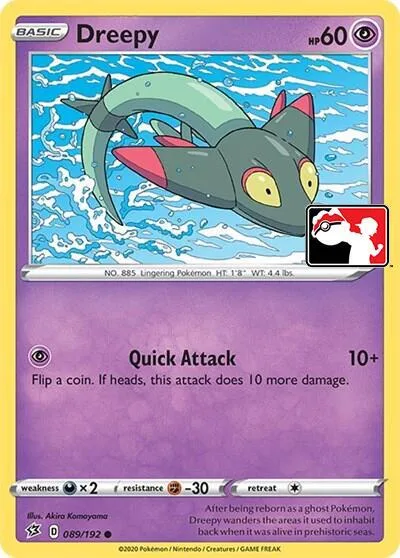 Dreepy Library Exclusive #089/192 Reverse Holofoil Pokémon card from Miscellaneous Cards & Products
