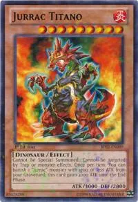 Jurrac Titano Mosaic Rare BP02-EN089 Yu-Gi-Oh card from Battle Pack 2: War of the Giants