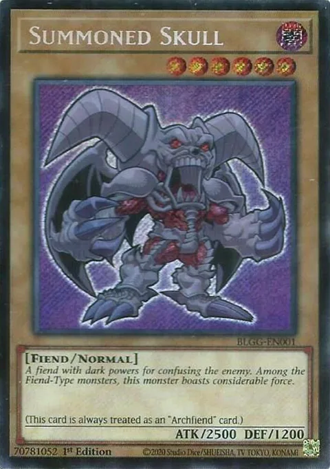 Summoned Skull BLGG-EN001 Yu-Gi-Oh card from Battles of Legend: Glorious Gallery