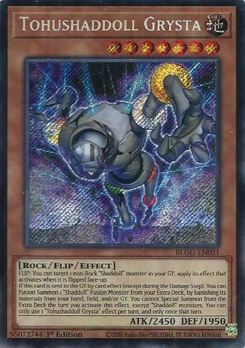 Tohushaddoll Grysta BLGG-EN021 Yu-Gi-Oh card from Battles of Legend: Glorious Gallery