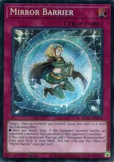 Mirror Barrier BLGG-EN028 Yu-Gi-Oh card from Battles of Legend: Glorious Gallery
