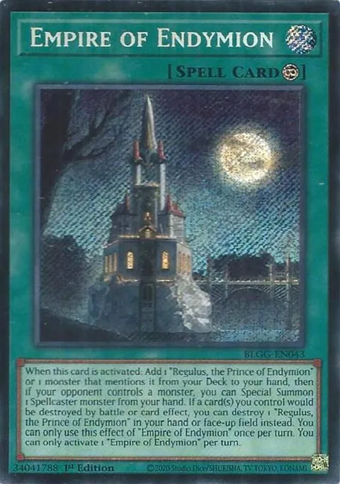 Empire of Endymion BLGG-EN043 Yu-Gi-Oh card from Battles of Legend: Glorious Gallery