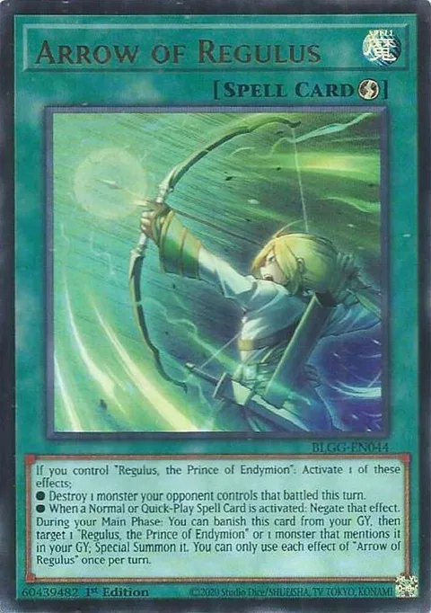 Arrow of Regulus BLGG-EN044 Yu-Gi-Oh card from Battles of Legend: Glorious Gallery