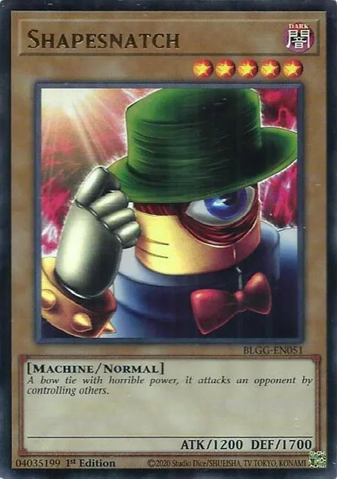 Shapesnatch BLGG-EN051 Yu-Gi-Oh card from Battles of Legend: Glorious Gallery
