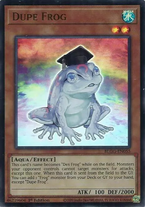 Dupe Frog BLGG-EN055 Yu-Gi-Oh card from Battles of Legend: Glorious Gallery