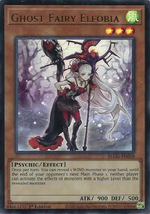 Ghost Fairy Elfobia BLGG-EN058 Yu-Gi-Oh card from Battles of Legend: Glorious Gallery