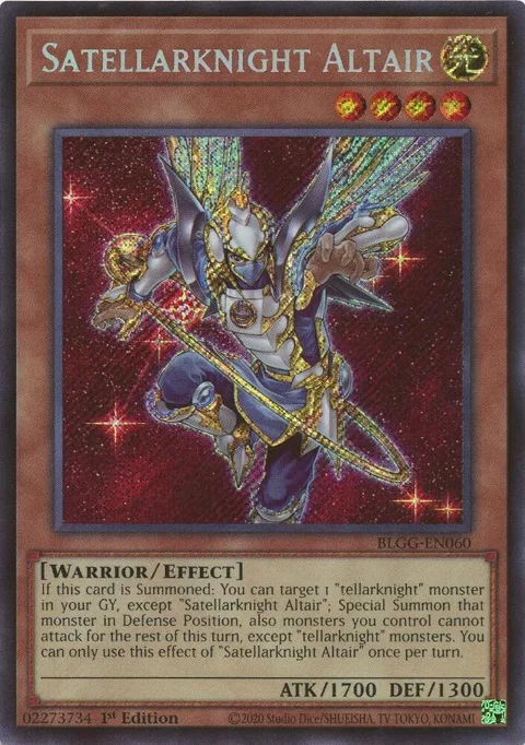 Satellarknight Altair BLGG-EN060 Yu-Gi-Oh card from Battles of Legend: Glorious Gallery