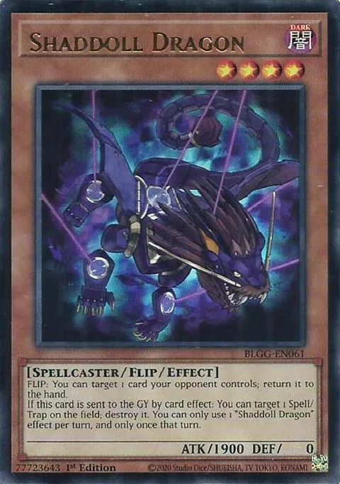 Shaddoll Dragon BLGG-EN061 Yu-Gi-Oh card from Battles of Legend: Glorious Gallery
