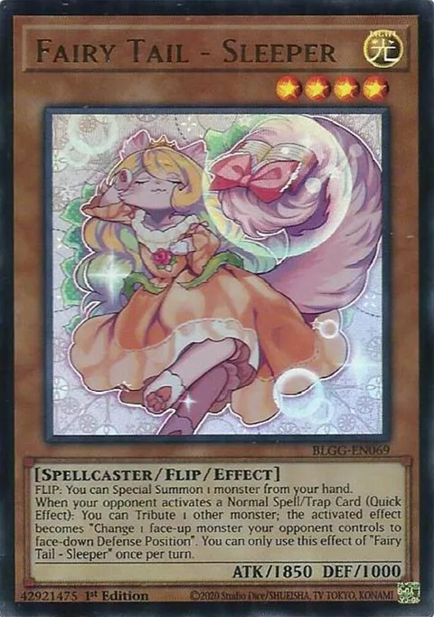 Fairy Tail - Sleeper BLGG-EN069 Yu-Gi-Oh card from Battles of Legend: Glorious Gallery
