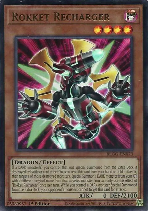 Rokket Recharger BLGG-EN073 Yu-Gi-Oh card from Battles of Legend: Glorious Gallery