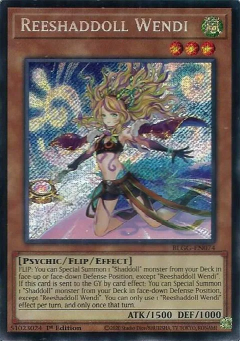 Reeshaddoll Wendi BLGG-EN074 Yu-Gi-Oh card from Battles of Legend: Glorious Gallery