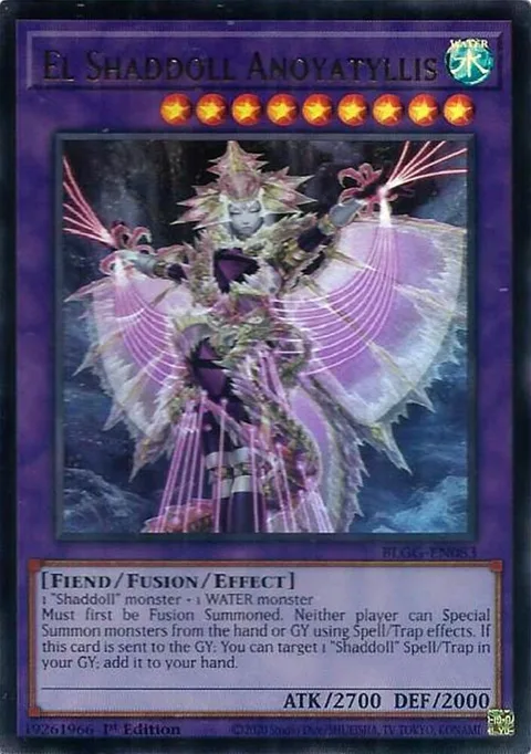 El Shaddoll Anoyatyllis BLGG-EN083 Yu-Gi-Oh card from Battles of Legend: Glorious Gallery