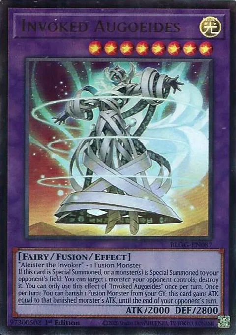 Invoked Augoeides BLGG-EN087 Yu-Gi-Oh card from Battles of Legend: Glorious Gallery