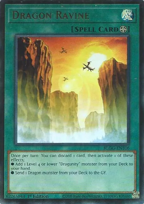 Dragon Ravine BLGG-EN106 Yu-Gi-Oh card from Battles of Legend: Glorious Gallery