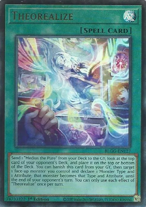 Theorealize BLGG-EN127 Yu-Gi-Oh card from Battles of Legend: Glorious Gallery