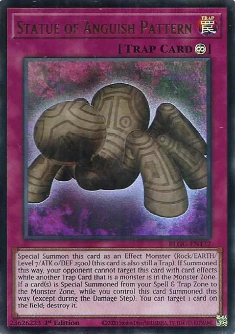 Statue of Anguish Pattern BLGG-EN132 Yu-Gi-Oh card from Battles of Legend: Glorious Gallery