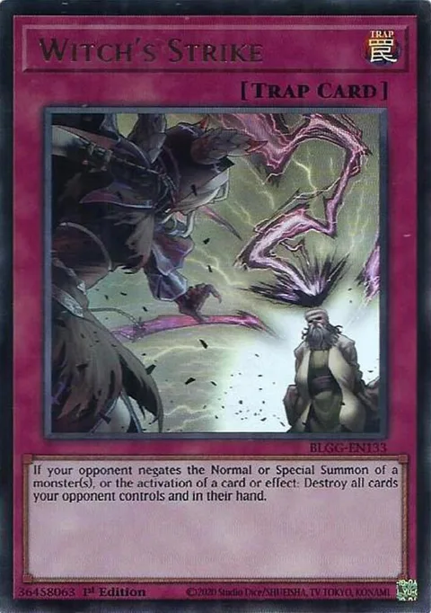 Witch's Strike BLGG-EN133 Yu-Gi-Oh card from Battles of Legend: Glorious Gallery